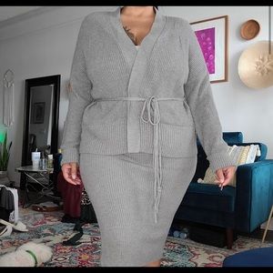 Express sweater skirt set